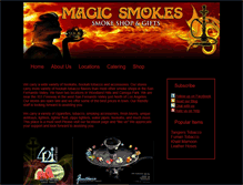Tablet Screenshot of magicsmokes.com